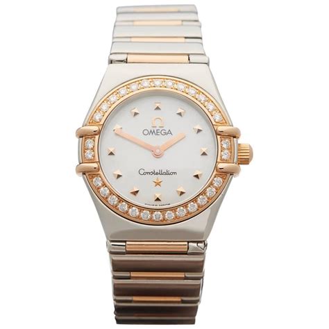 omega constellation ladies watch strap|ladies omega constellation diamond bezel.